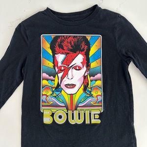 David Bowie long sleeve shirt size kids 8